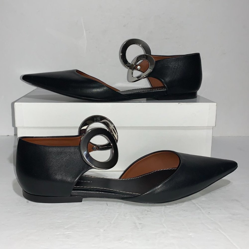 Proenza Schouler Grommet D'orsay Flats in Black